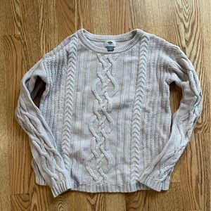 Old navy cream cable knit sweater